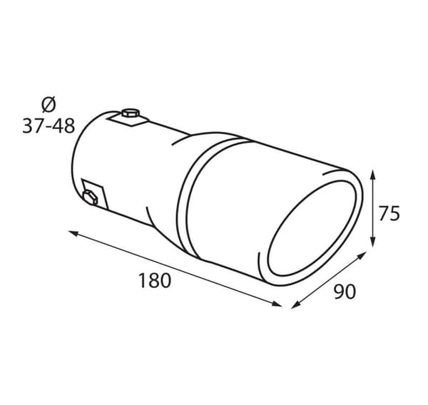 Lyddemper munnstykke TS-25 37-48mm