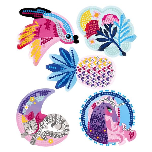 Pixel Art Creative Kit Rhinestones Pretty Decorations - JANOD - Barn 7 år - Rosa