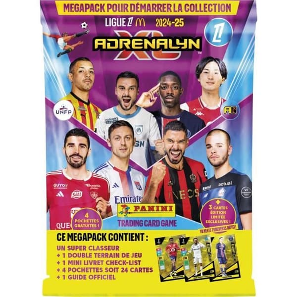 Startpaket - PANINI - Adrenalyn XL Ligue 1 McDonald's 2024-2025 - Pärm och kort