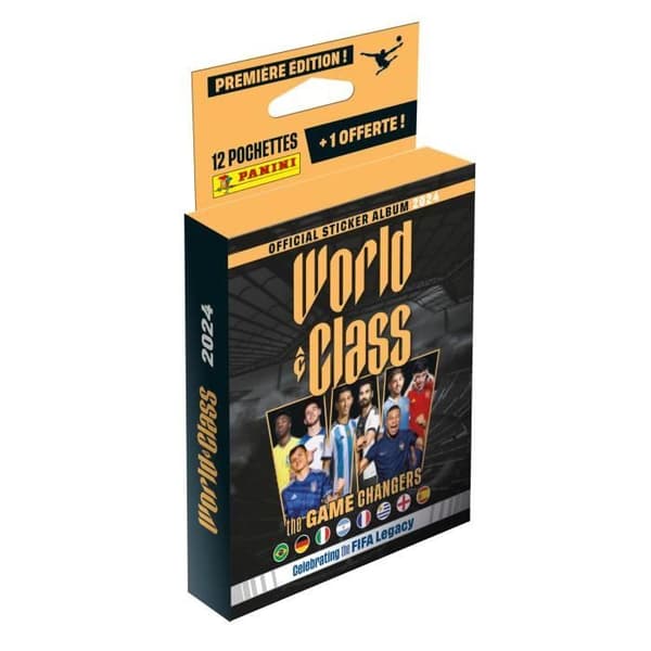 Blisterförpackning med 13 fickor - PANINI - FIFA WORLD CLASS 2024 KLISTERMÄRKAR