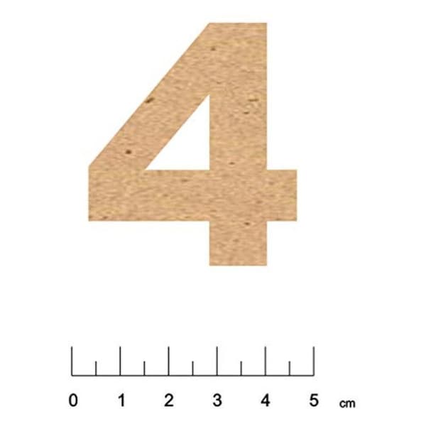 MDF-siffror 5 cm Siffra 4