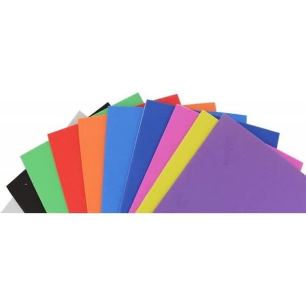 Självhäftande skumark - SURDISCOUNT - 15 x 22 cm - Assorterande färger - 10 stycken - Blandad