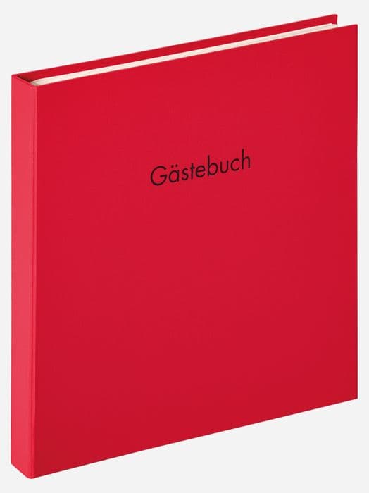 Walther Fun Go Design gästbok röd 26 cm x 25 cm