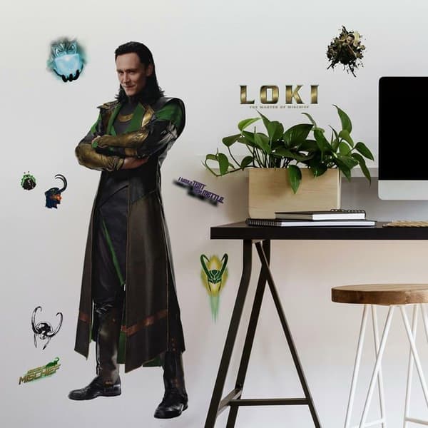 Klistermärken - Marvel självhäftande bokstäver - RMK4725GM - Flyttbar klistermärke, Vinyl, 92,71 x 43,82 cm
