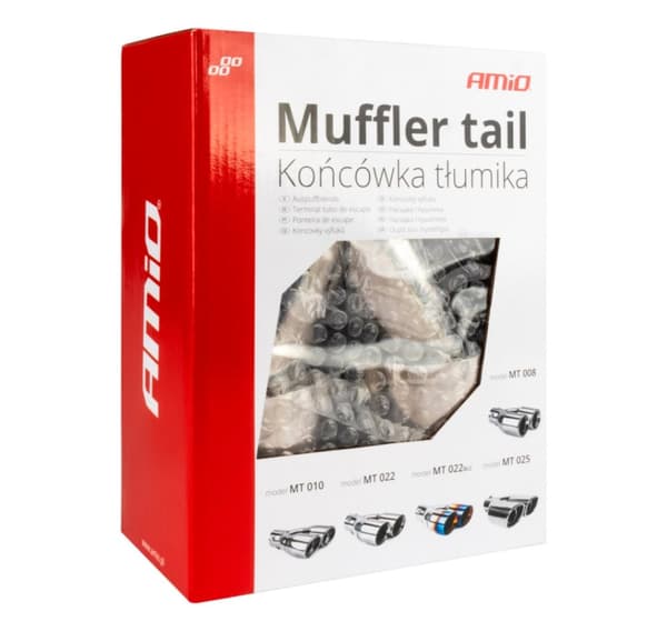 Muffler nozzle chrome, for diameter 32-52mm