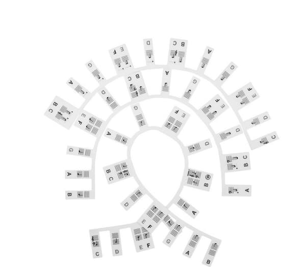 INF 88-Key Silicone Piano Keyboard Stickers