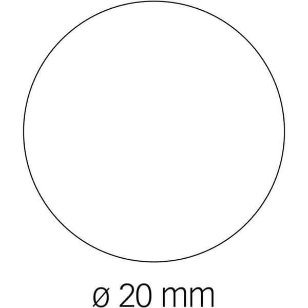 Gommettes rulle Rund Ø 20 mm Grå x 1 770