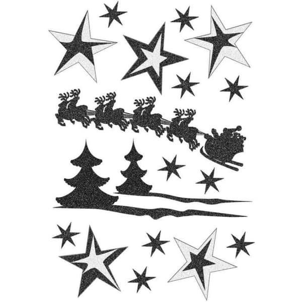 Klistermärken - HERMA - Jul MAGIC - Saxklippning - 18 klistermärken - Flerfärgad