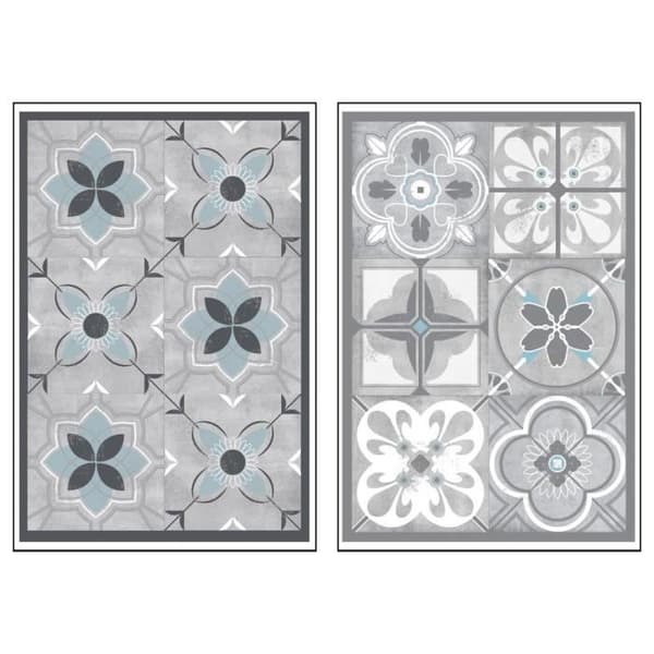 Klinkers sticker med cementeffekt - Atmosphera - 30 x 45 cm - Grå - PVC - Väggdekoration
