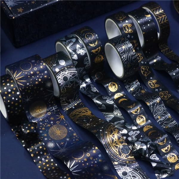 INF Tähtiyö DIY Scrapbook Washi -teippisarja (9 rullaa)