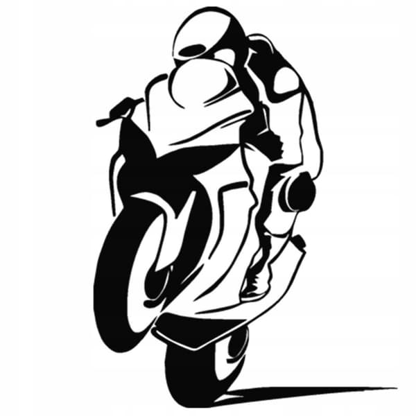 Tarra Motorcycle Racer autolle MUSTA