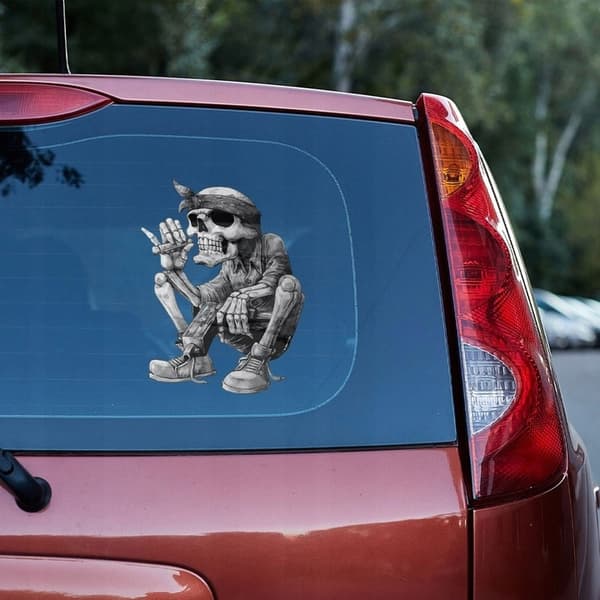 3D SKELETON BIL-KLISTERMÆRKE