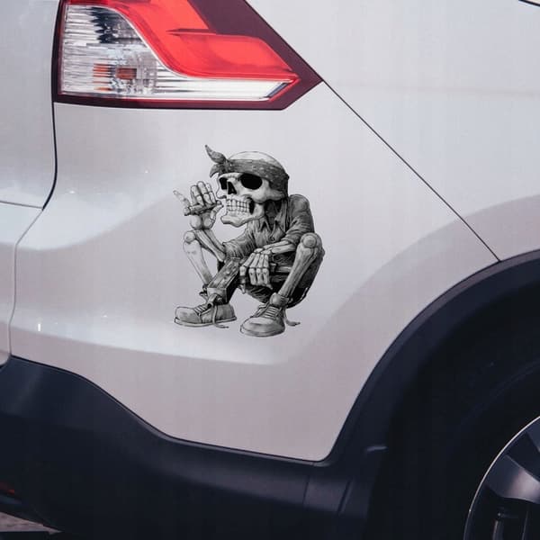 3D SKELETON BIL-KLISTERMÆRKE