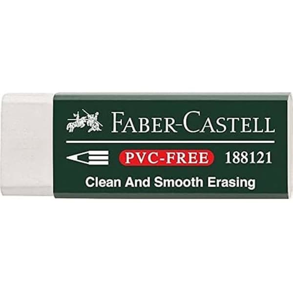 Suddgummi - FABER-CASTELL - 7081 N - Kartong med 20 st - Eliminerar grafit och färg