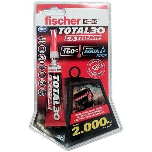 Lim - Fischer - 30 sekunder - 5g - Motstånd 2000 Kg/cm2 - Motstånd 150°C