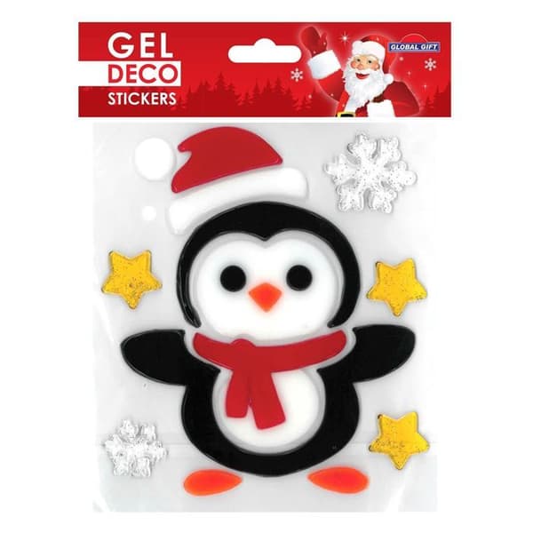 Christmas Window Gel Stickers - Christmas Penguin