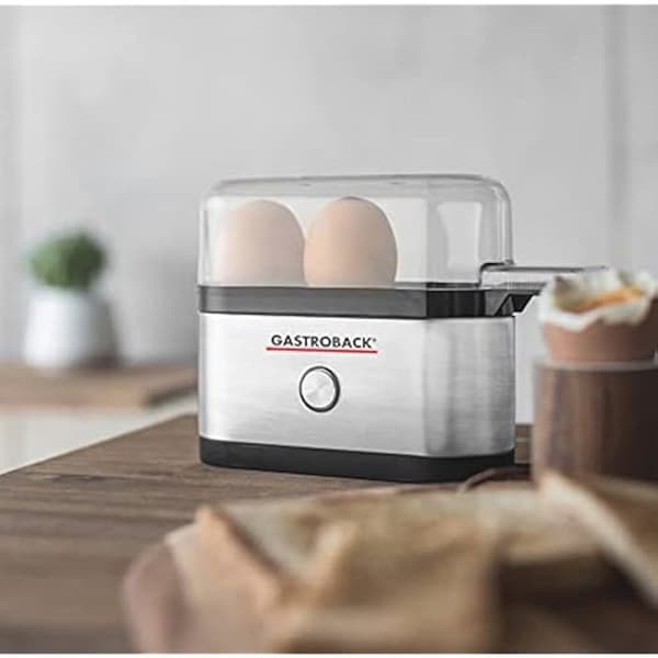 Äggkokare - GASTROBACK - Mini 3 ägg - Rostfritt stål - 350 W - Kompakt design