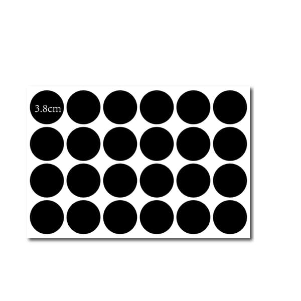 INF Avtagbare tavleetiketter - 120-pakning (24 etiketter/ark)