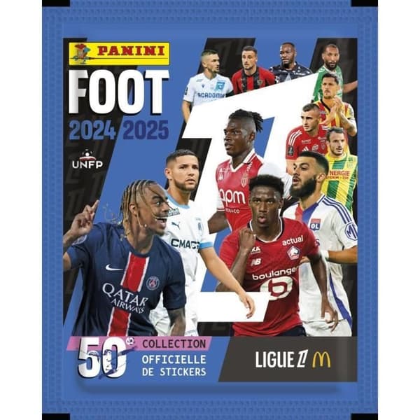 Blisterdekaler - PANINI - Football Ligue 1 2024-2025 McDonald's - 8 fickor + 1 legend-dekal
