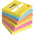 Miniatyrbild 1 av 2: Klisterlappar - POST-IT - Paket med 6 block - 76mm x 76mm - Gul - Återpositionerbara