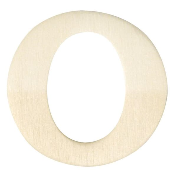 Träbokstäver, 4 cm, O