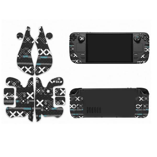 INF Steam Deck Skin - Sort Trykt Handgreb Edition