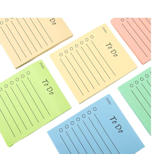 INF Morandi Color Mini Notepad, bærbar notatblokk, klistrelapper til kontor, skole og hjem
