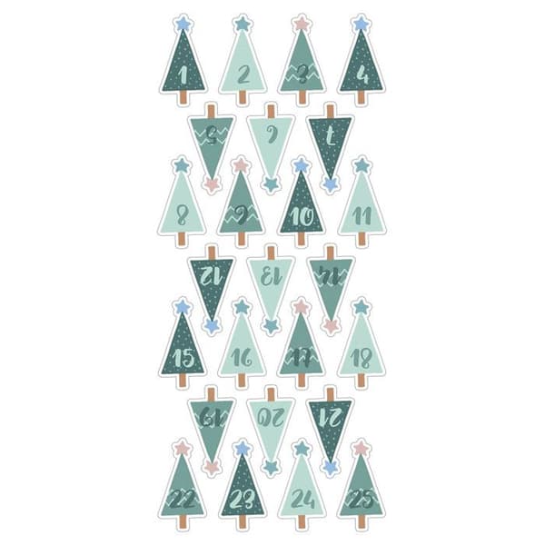 Stickers Puffies XL - Artemio - Skogsvinters - 24 st - Multicolor - Jul