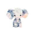Miniatyrbild 3 av 3: Kit med tavlor stickers - Flerfärgad - Elefant och Giraff - 2 delar - A5 (14,8 x 21 cm) - För barn