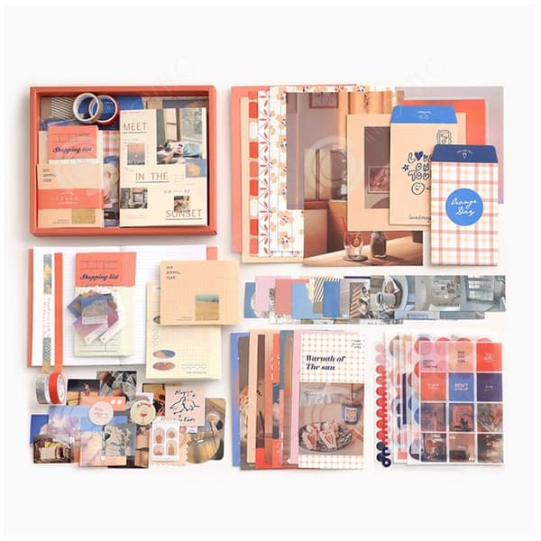 INN Scrapbook-klistermärke Vintage Scrapbook-klistermärken Papper Utsökt vacker klistermärkeset för hantverk DIY-dekal