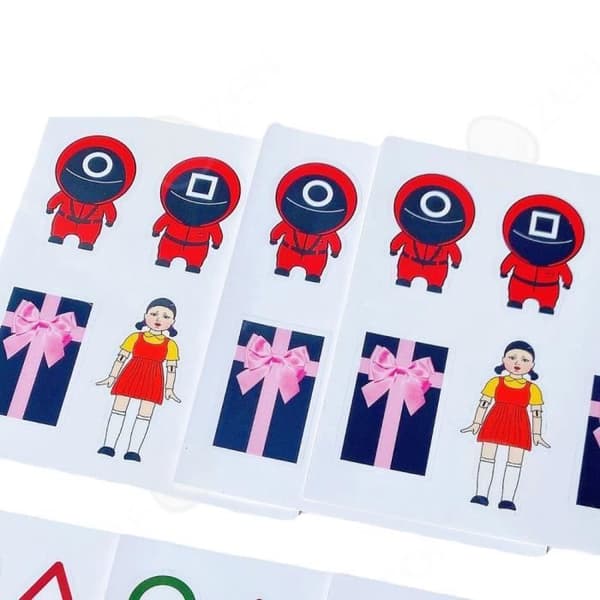 CONFO® Squid Game Sticker Mobiltelefon Fodral Sticker Samma film 123 Man Game Halloween Sticker
