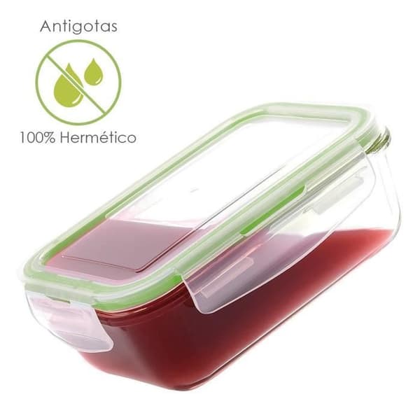 Behållare Hermetico Cristal Redondo 550 ml. Ø 145 x 7 (alt) cm.