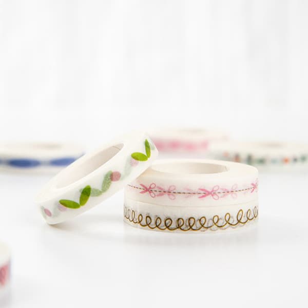 INF Washi Tape Sett - 10 Ruller Sort
