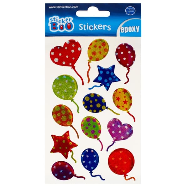 Konvekse Epoxy Stickers Balloner Stickers Boo