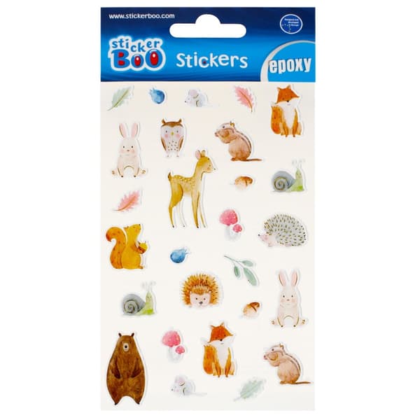 Kupulliset epoksitarrat Forest Animals Sticker Boo