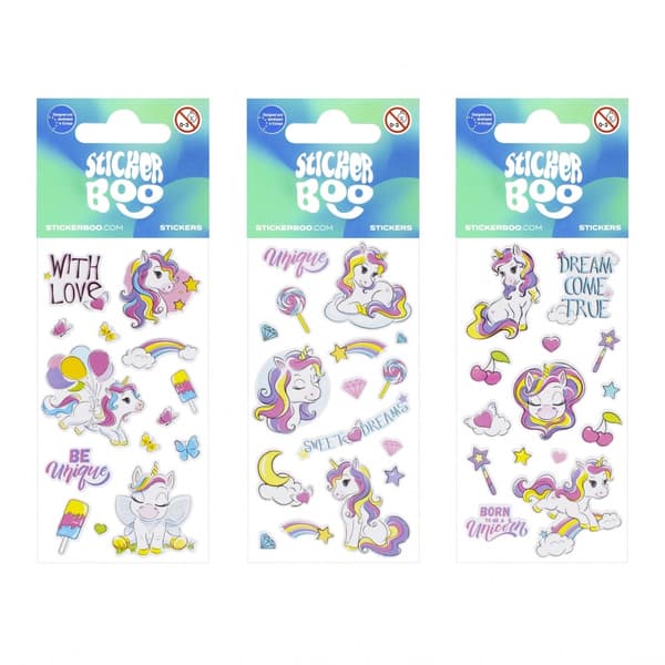 Klistermærker Unicorn2 Klistermærke Boo