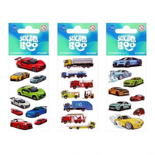 Cars2 Sticker Boo Stickers