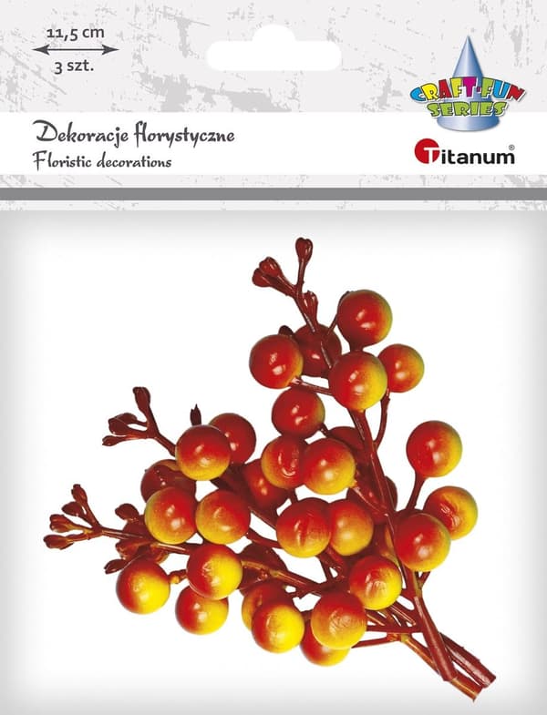 Blomsterdekorationer Orange Virginia Creeper branch Titanum