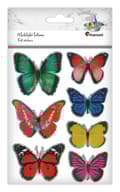 Miniatyrbillede 1 af 3: 3D Folie Stickers Sommerfugle 7 stk Titanum