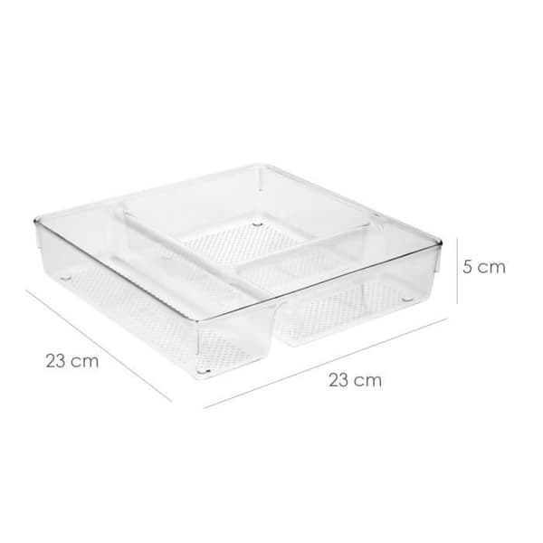 Organizador de Plástico Para Cajones 'System N1' 23x23x5 cm.
