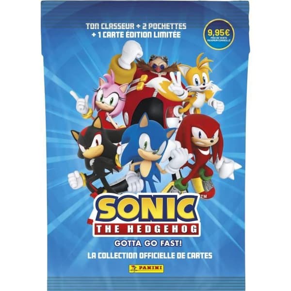 Startpaket - PANINI - Sonic The Hedgehog Classic - Mapp - 2 fickor - 1 begränsad upplaga kort