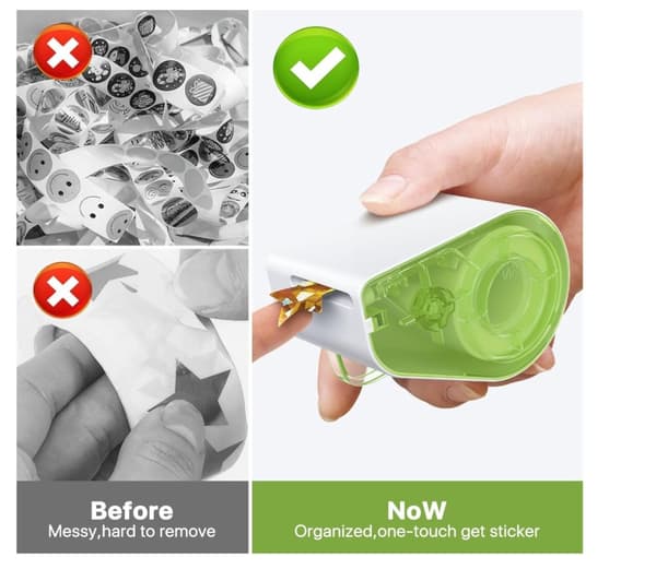 Stickers med Dispenser - 1520 st