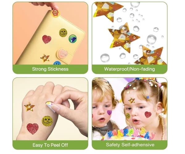 Stickers med Dispenser - 1520 st