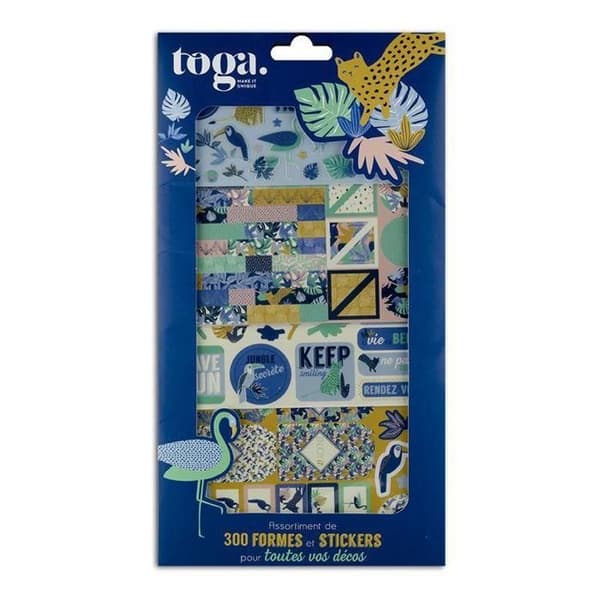 Scrapbooking-kit - Toga - Jungle Vibes - 300 st - Flerfärgad - Blandet