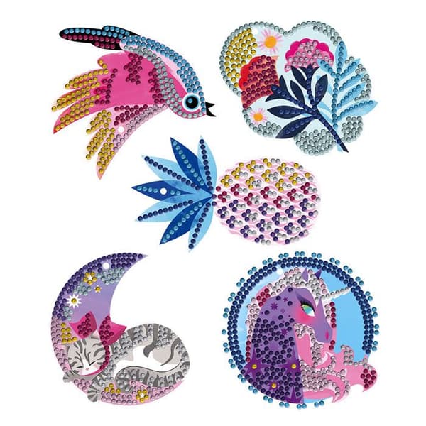 Pixel Art Creative Kit Rhinestones Pretty Decorations - JANOD - Barn 7 år - Rosa