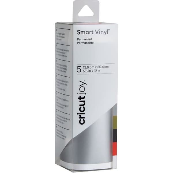 CRICUT Permanenta vinylark - Silver, Guld, Svart, Tomatröd, Vit - 12"