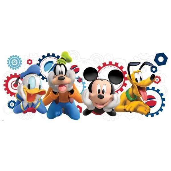 Giant sticker ROOMMATES - DISNEY MICKEY MOUSE - Röd - För barnrum - Väggdekoration