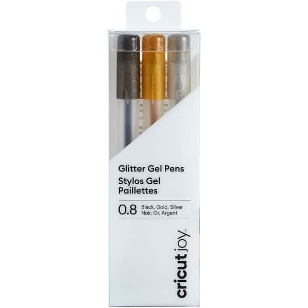 Cricut Joy Gel Pens - Svart, guld och silver - Medium spets 0,8 cm