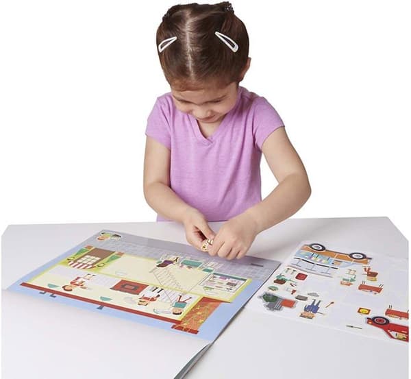 Melissa och Doug - My Town Reusable Sticker Pad (MD-19114)