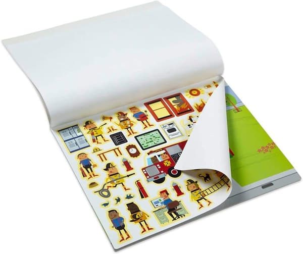 Melissa och Doug - My Town Reusable Sticker Pad (MD-19114)